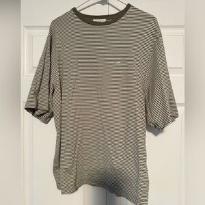 Anine Bing Stripped Green Short Sleeve Tee